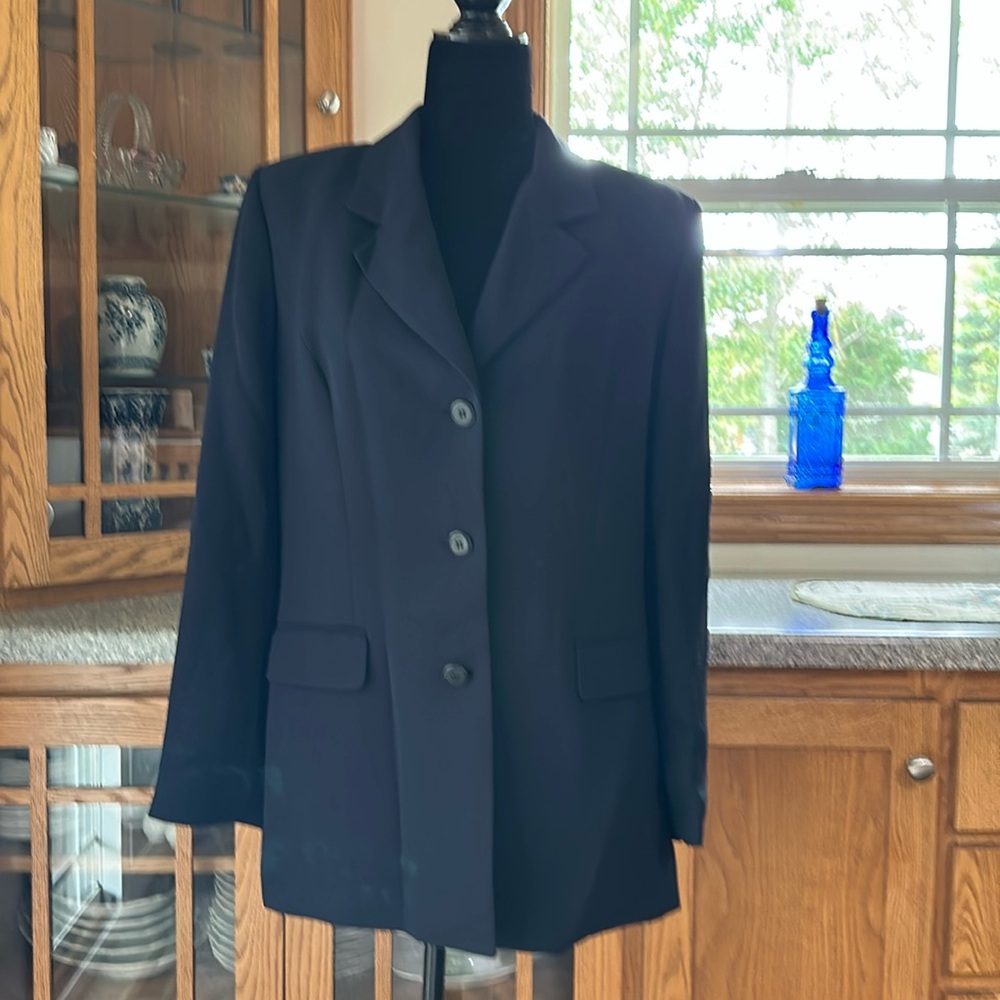 Classic Navy Blue Blazer by Casual Corner